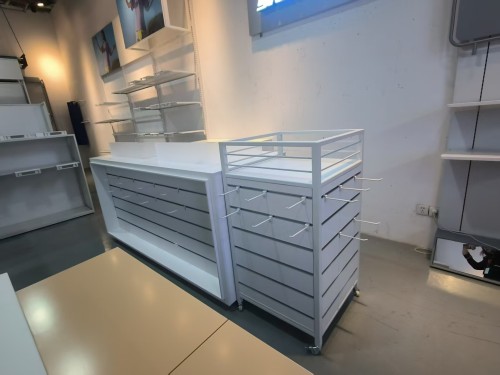 White Modular Gondola Display Rack